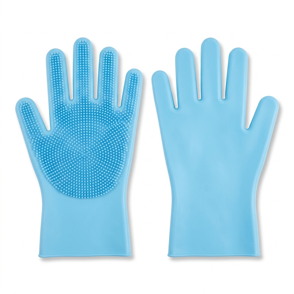 Loft & Paw grooming gloves - Light Blue